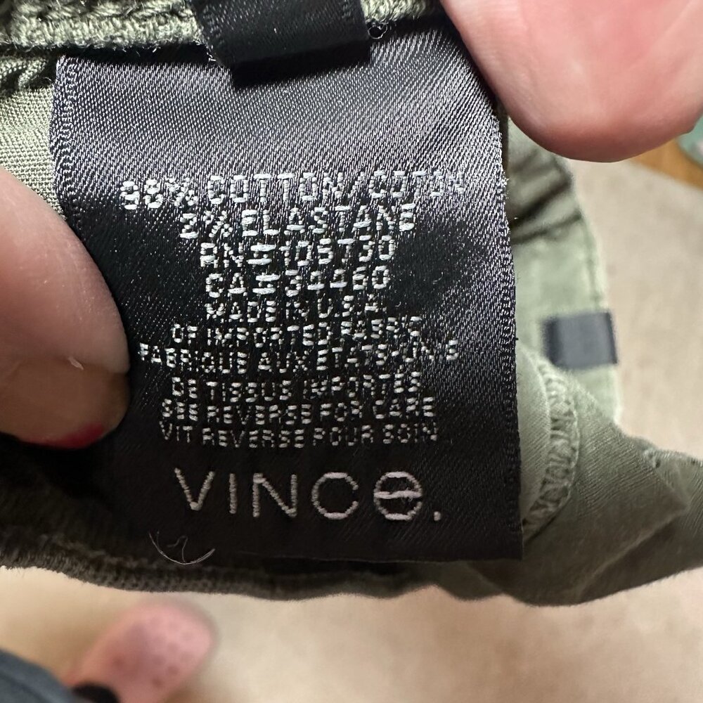 Vince Jeans Women’s Size 24 Green Lightly Distressed Skinny Fit Light Fading - Picture 8 of 12